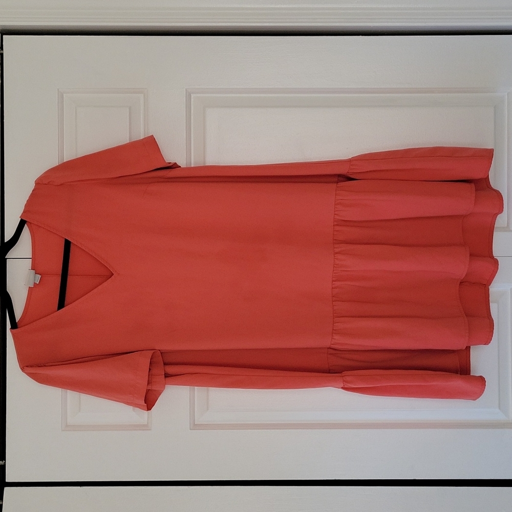 A New Day Pink Ruffle Hem Dress